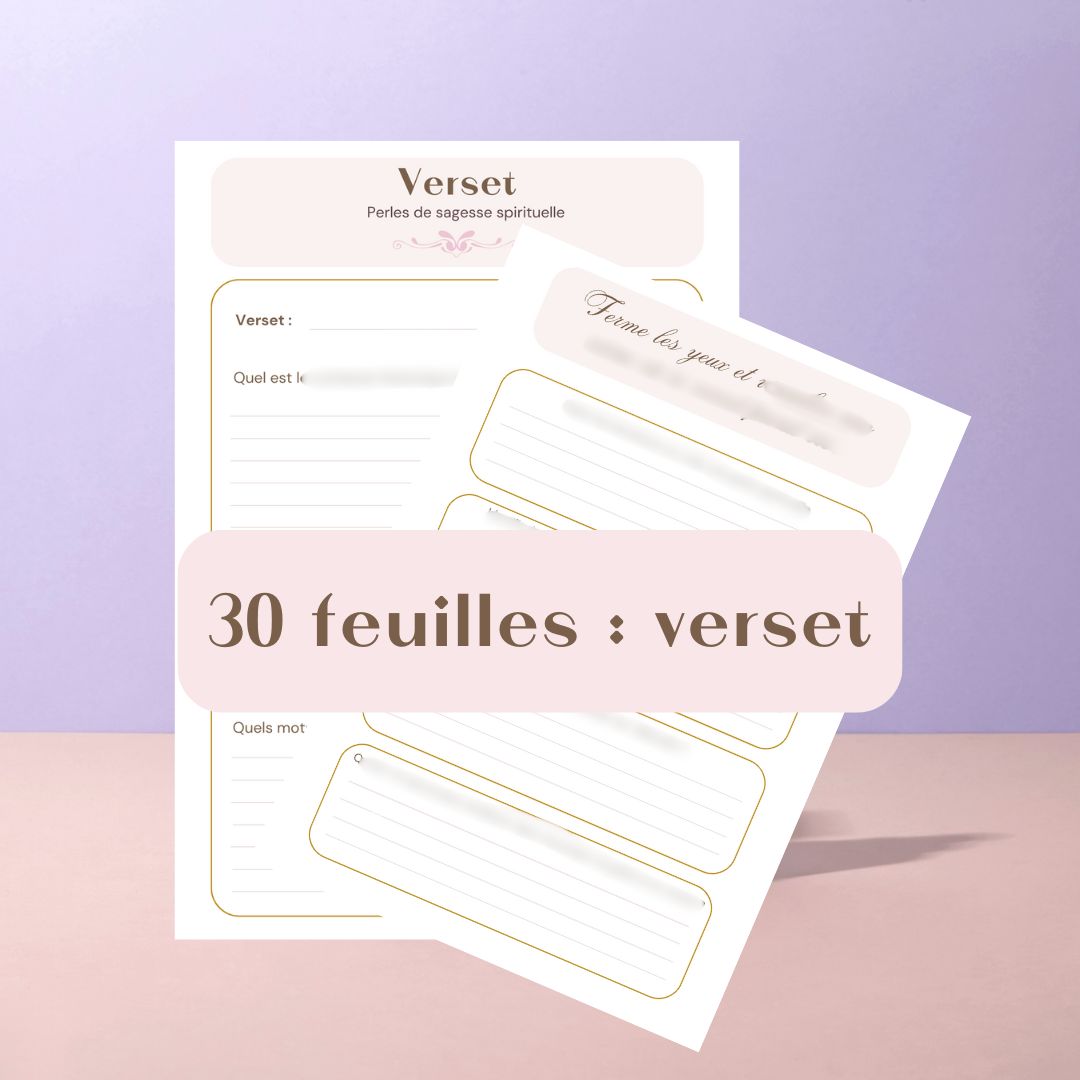 Set of sheets for the My Personal Study Notebook