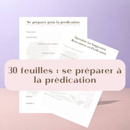 Set of sheets for the My Personal Study Notebook