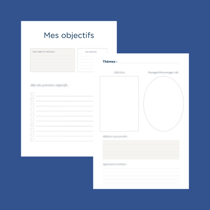 cahier pour étude biblique individuelle